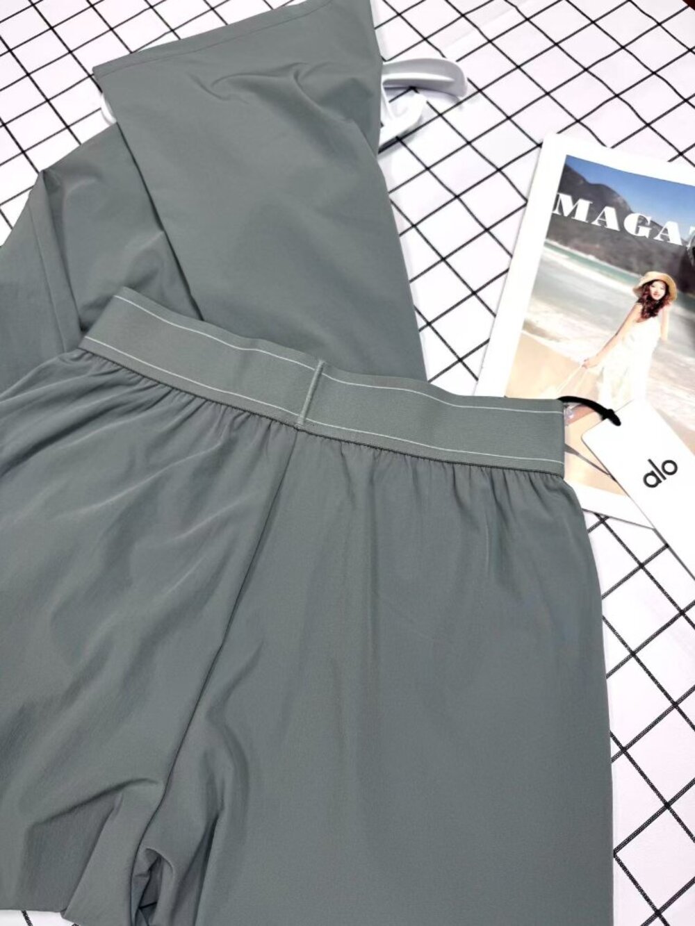 ALO Yoga Steel Grey Suit Up Trouser💦Clean Girl Office Pants-Regular 30” Inseam - Picture 6 of 8